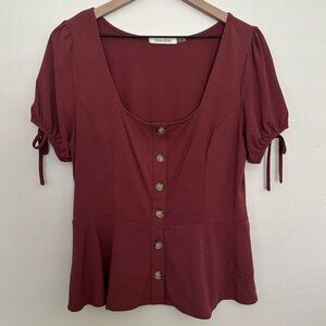 Square neckline top